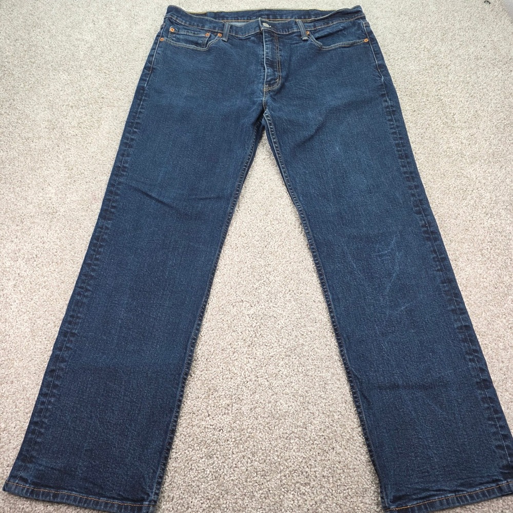 Levis 514 Straight Fit Mens Jeans Dark Wash Denim Blue W38 L32 00514-0927